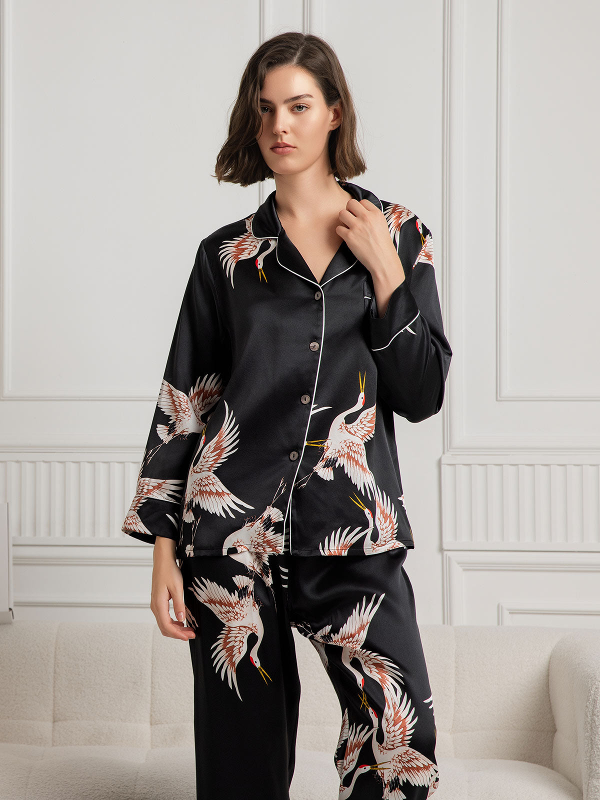 BIANCA™ | Conjunto de pijama de mujer con estampado