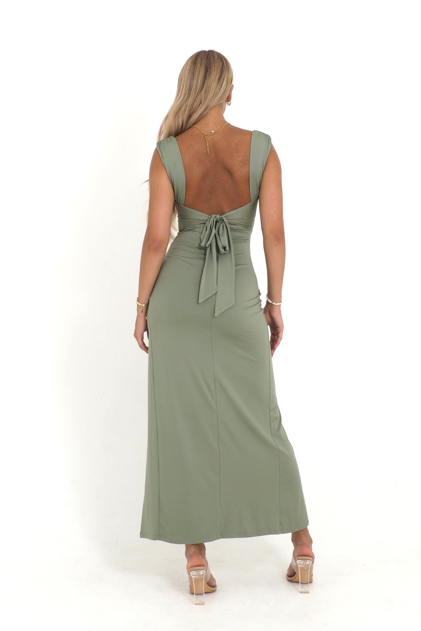 VALERIA - VESTIDO LARGO ESCULPIDO