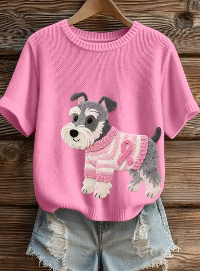HUELLAS ROSAS - CAMISETA DE PUNTO SOLIDARIA