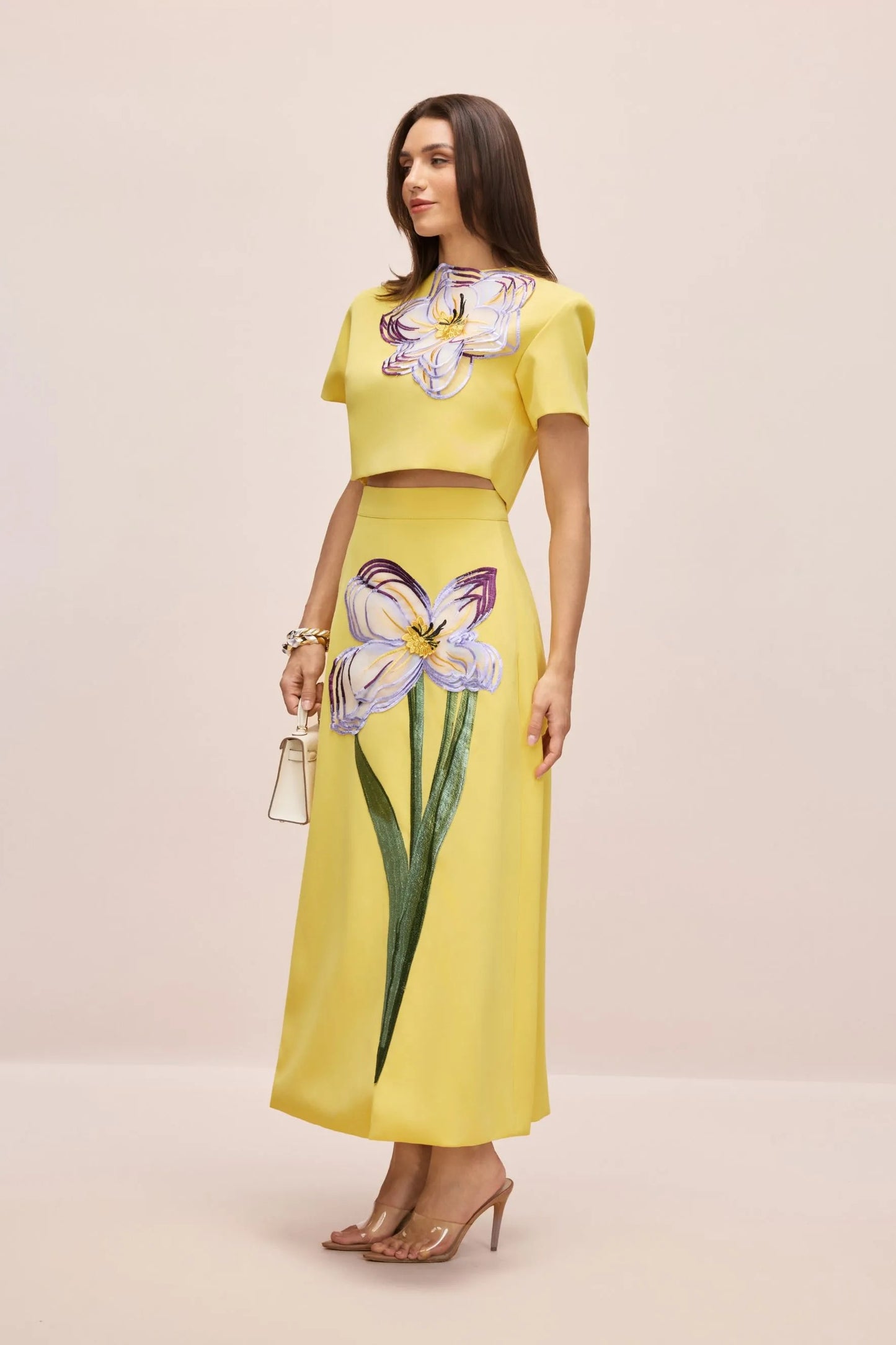 ANGÉLICA - CONJUNTO TOP Y FALDA FLORAL