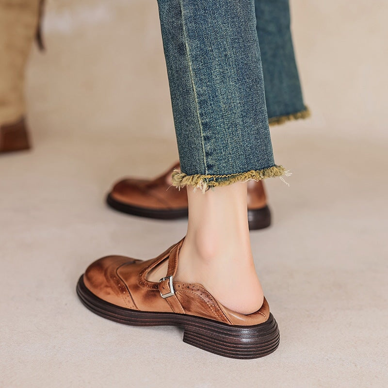 MATILDA - ELEGANTES MARY JANES DE CUERO