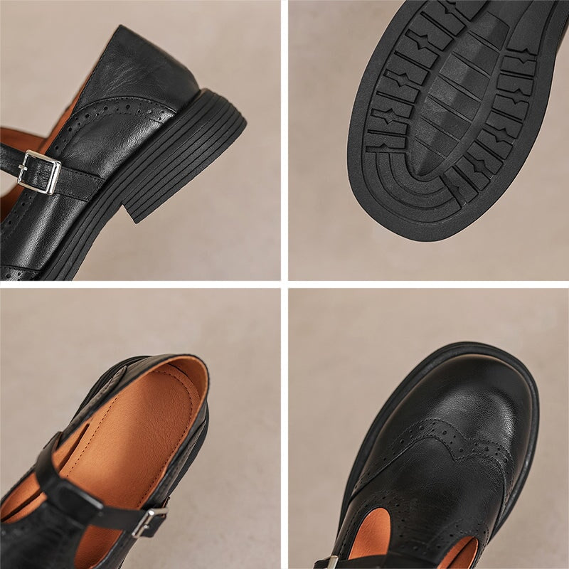 MATILDA - ELEGANTES MARY JANES DE CUERO