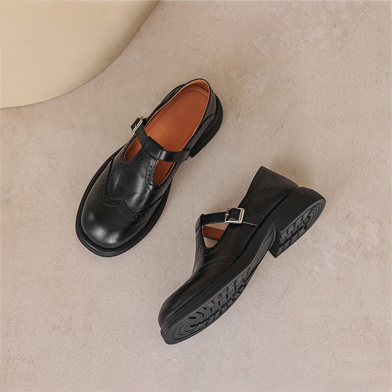 MATILDA - ELEGANTES MARY JANES DE CUERO