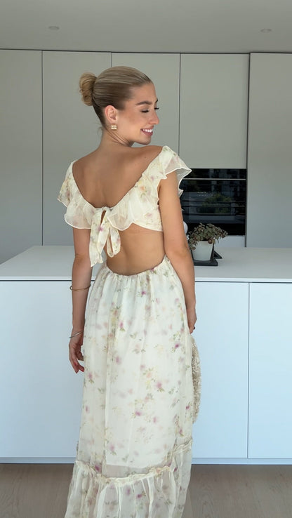 VITTORIA™ | Vestido largo con espalda descubierta