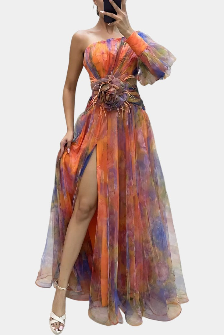 AMELIA - VESTIDO LARGO ELEGANTE