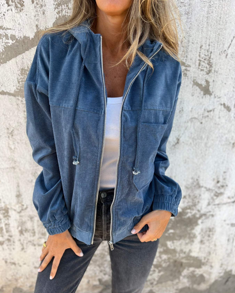 ISABELA - CHAQUETA DE TERCIOPELO ACANALADO