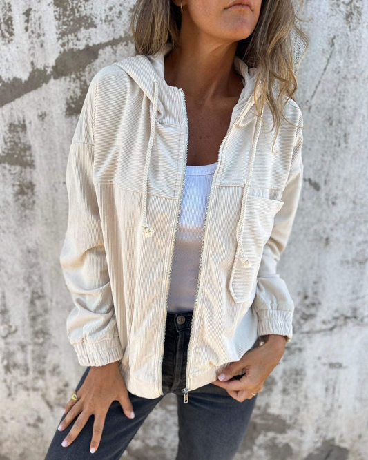 ISABELA - CHAQUETA DE TERCIOPELO ACANALADO
