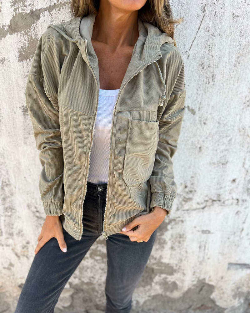 ISABELA - CHAQUETA DE TERCIOPELO ACANALADO