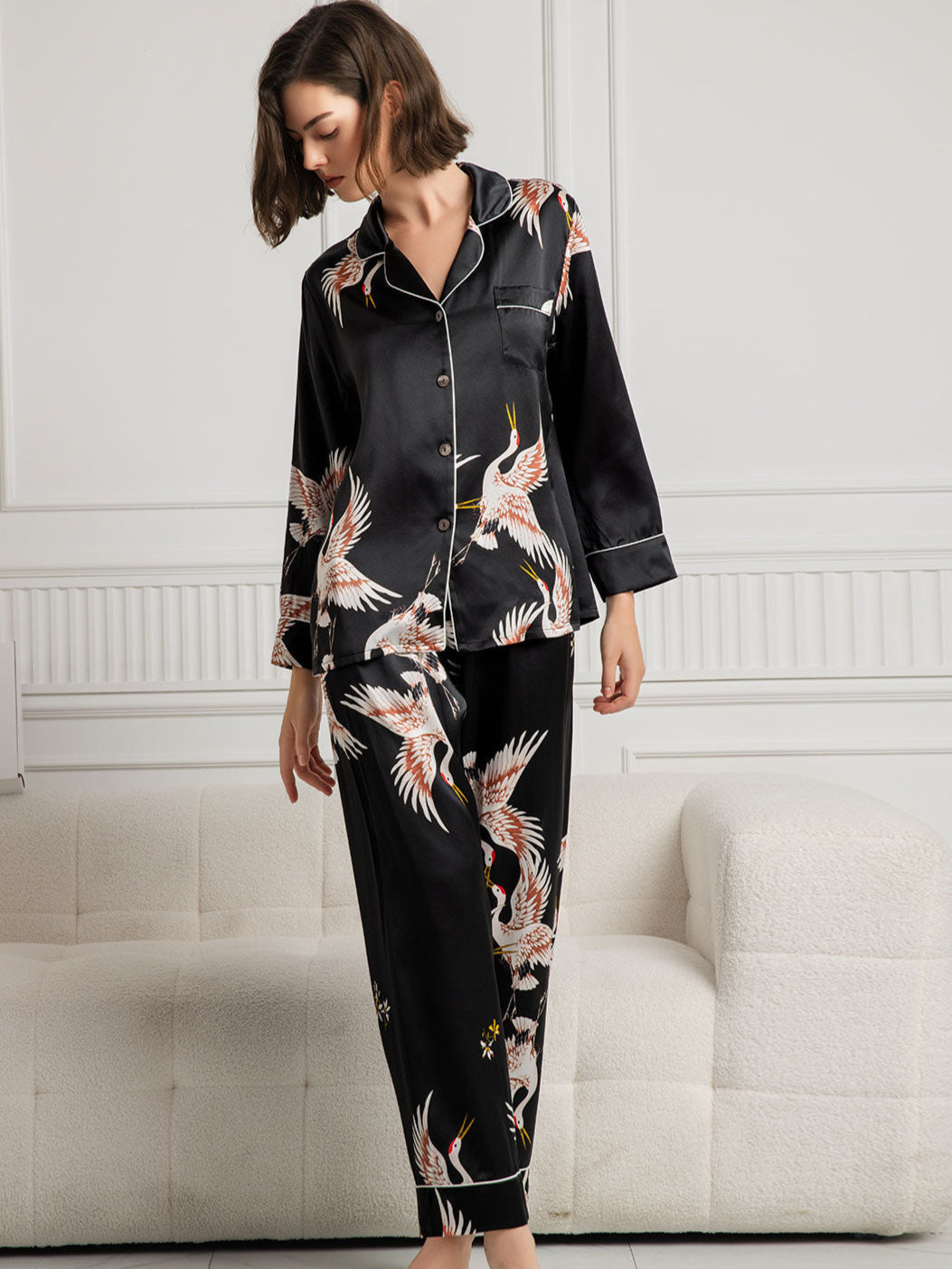 BIANCA™ | Conjunto de pijama de mujer con estampado