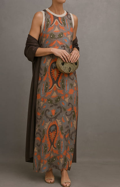 SERENA - ELEGANTE VESTIDO CON CHAL A JUEGO