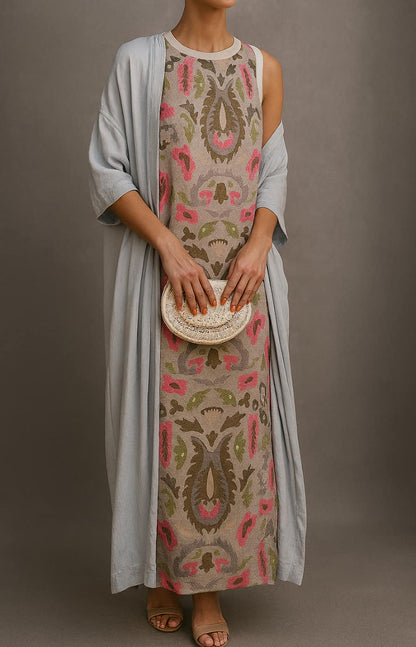 SERENA - ELEGANTE VESTIDO CON CHAL A JUEGO