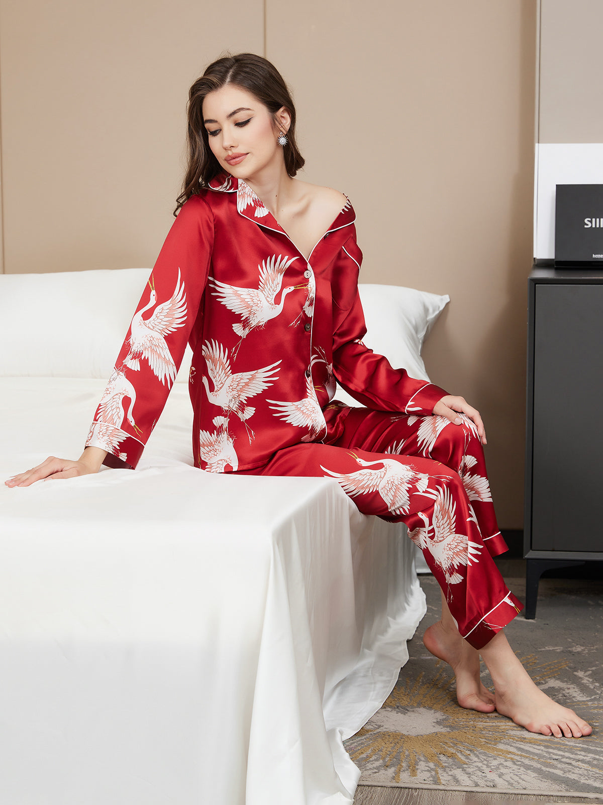 BIANCA™ | Conjunto de pijama de mujer con estampado