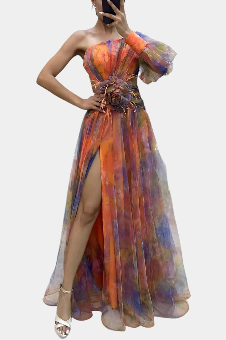 AMELIA - VESTIDO LARGO ELEGANTE
