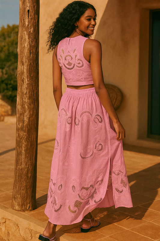 ALICIA™ | Conjunto de encaje rosa