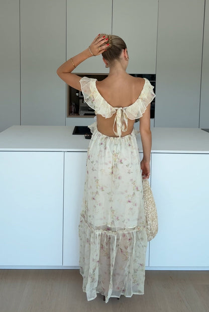 VITTORIA™ | Vestido largo con espalda descubierta