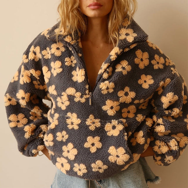 DAISY - FORRO POLAR FLORAL