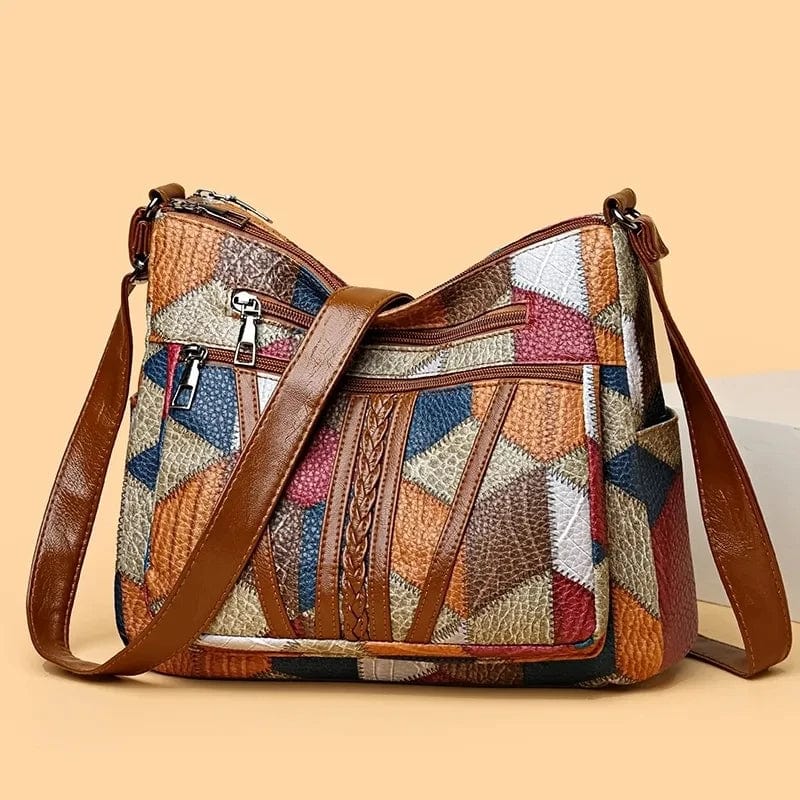 SCARLETT | BOLSO DE MANO CON MOSAICO ATEMPORAL