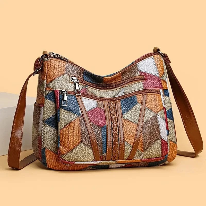 SCARLETT | BOLSO DE MANO CON MOSAICO ATEMPORAL