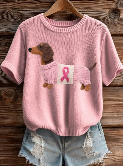 HUELLAS ROSAS - CAMISETA DE PUNTO SOLIDARIA