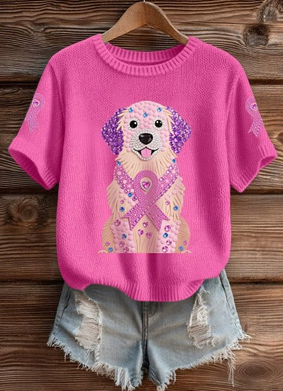 HUELLAS ROSAS - CAMISETA DE PUNTO SOLIDARIA