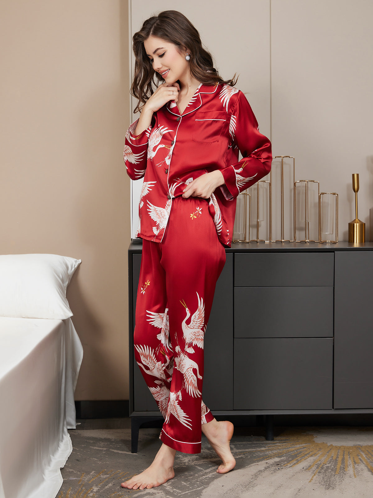 BIANCA™ | Conjunto de pijama de mujer con estampado
