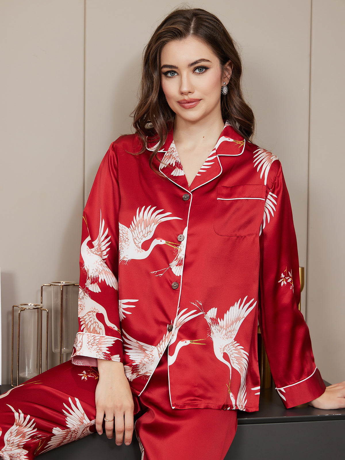 BIANCA™ | Conjunto de pijama de mujer con estampado