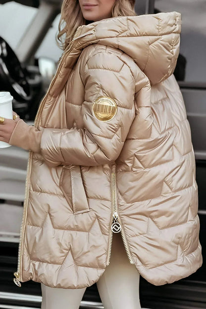 OLIVIA - ELEGANTE ABRIGO DE INVERNO ACOLCHADO CON CAPUCHA