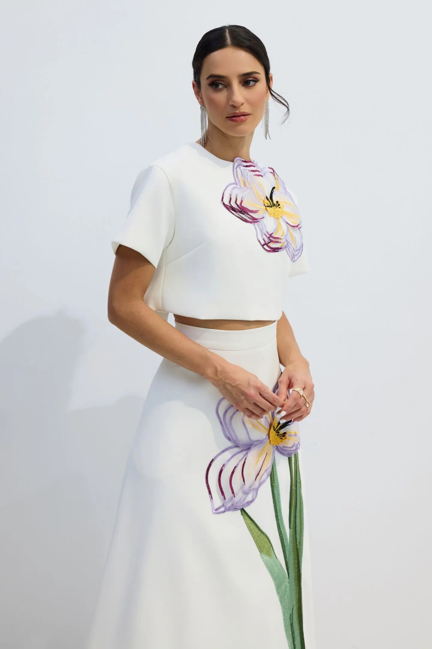 ANGÉLICA - CONJUNTO TOP Y FALDA FLORAL