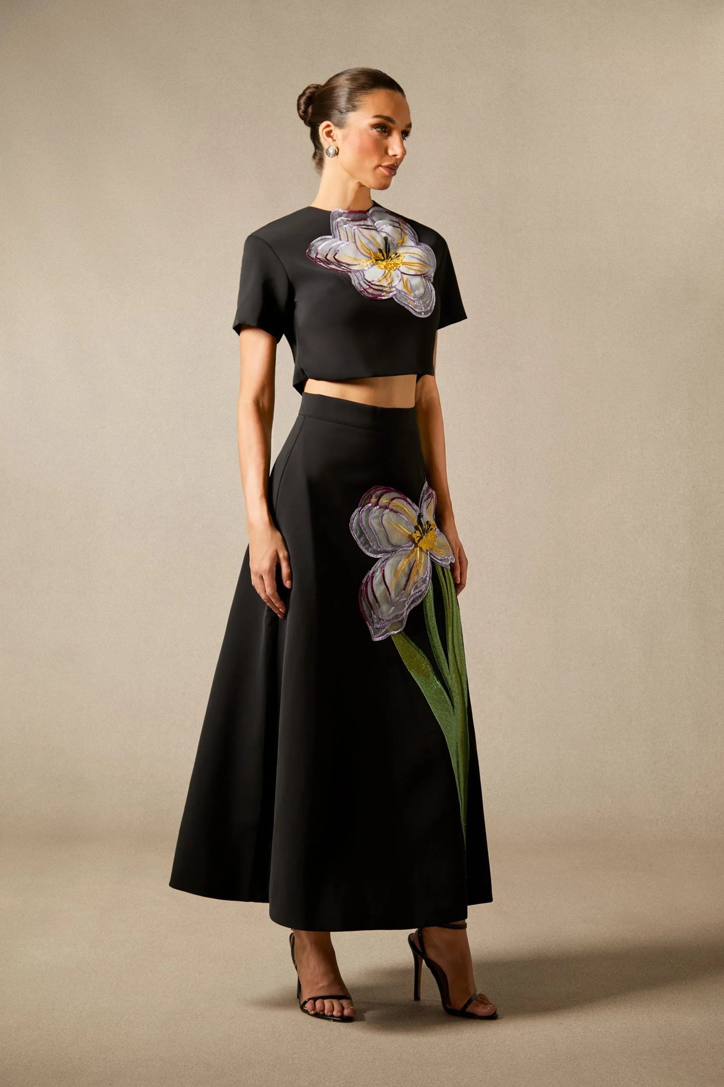 ANGÉLICA - CONJUNTO TOP Y FALDA FLORAL