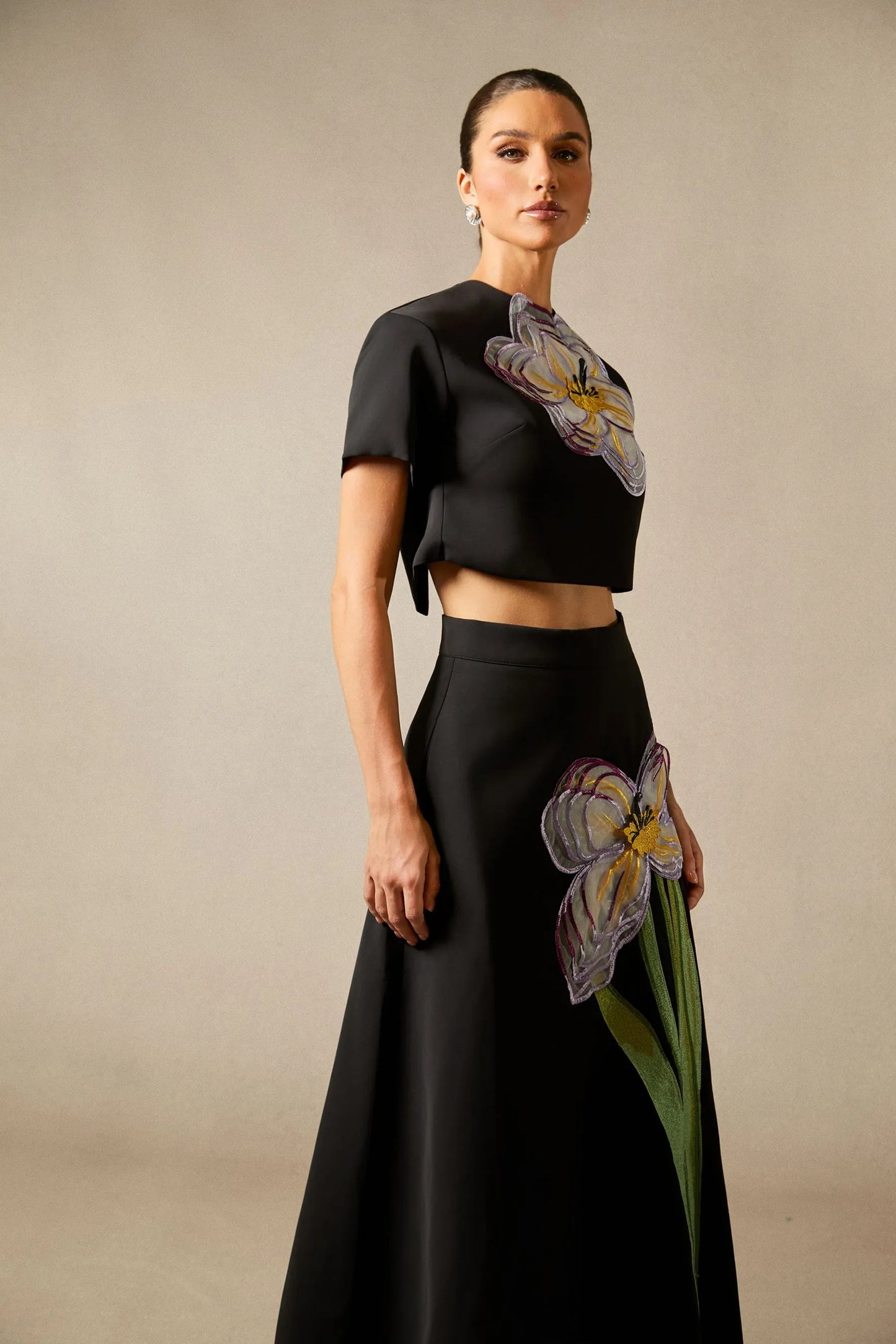 ANGÉLICA - CONJUNTO TOP Y FALDA FLORAL