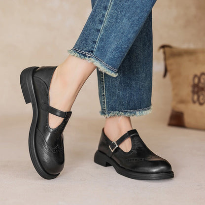 MATILDA - ELEGANTES MARY JANES DE CUERO