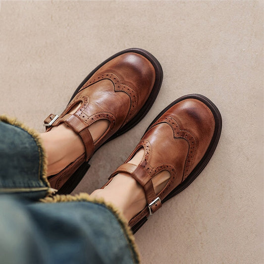 MATILDA - ELEGANTES MARY JANES DE CUERO
