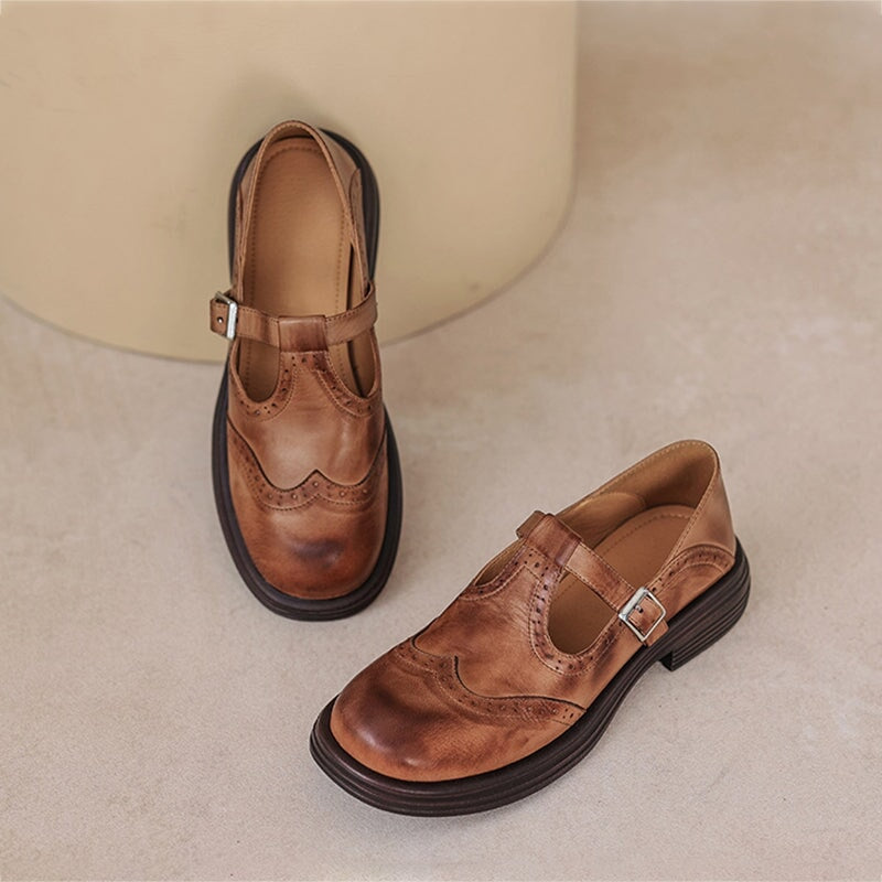 MATILDA - ELEGANTES MARY JANES DE CUERO