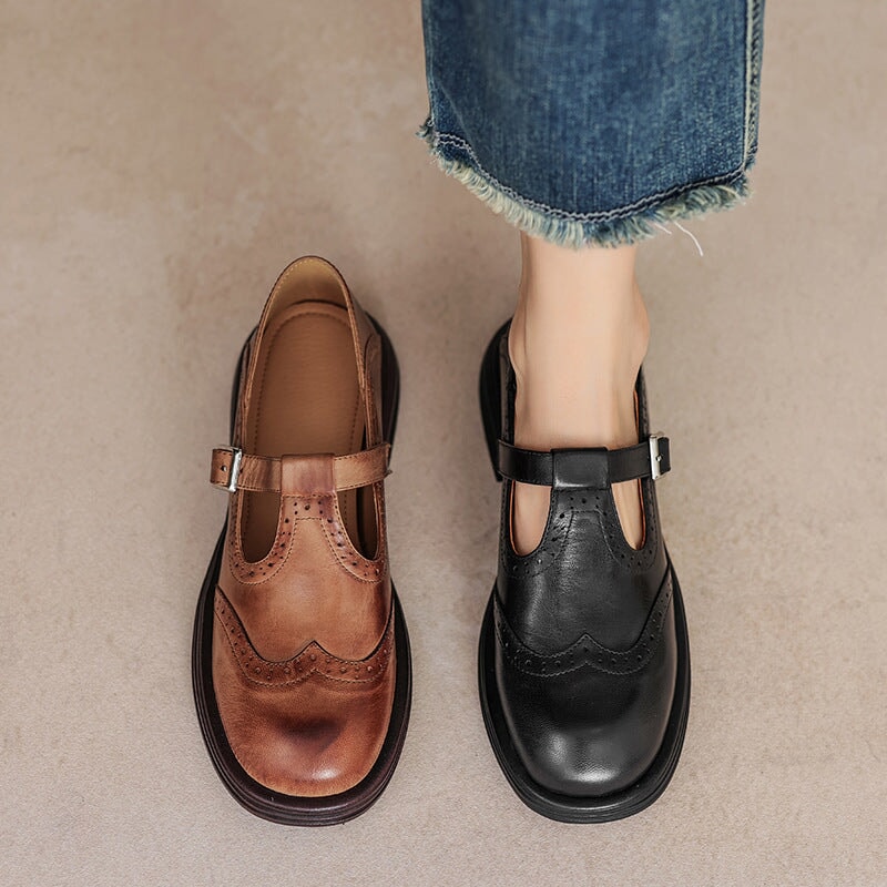 MATILDA - ELEGANTES MARY JANES DE CUERO
