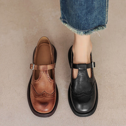 MATILDA - ELEGANTES MARY JANES DE CUERO